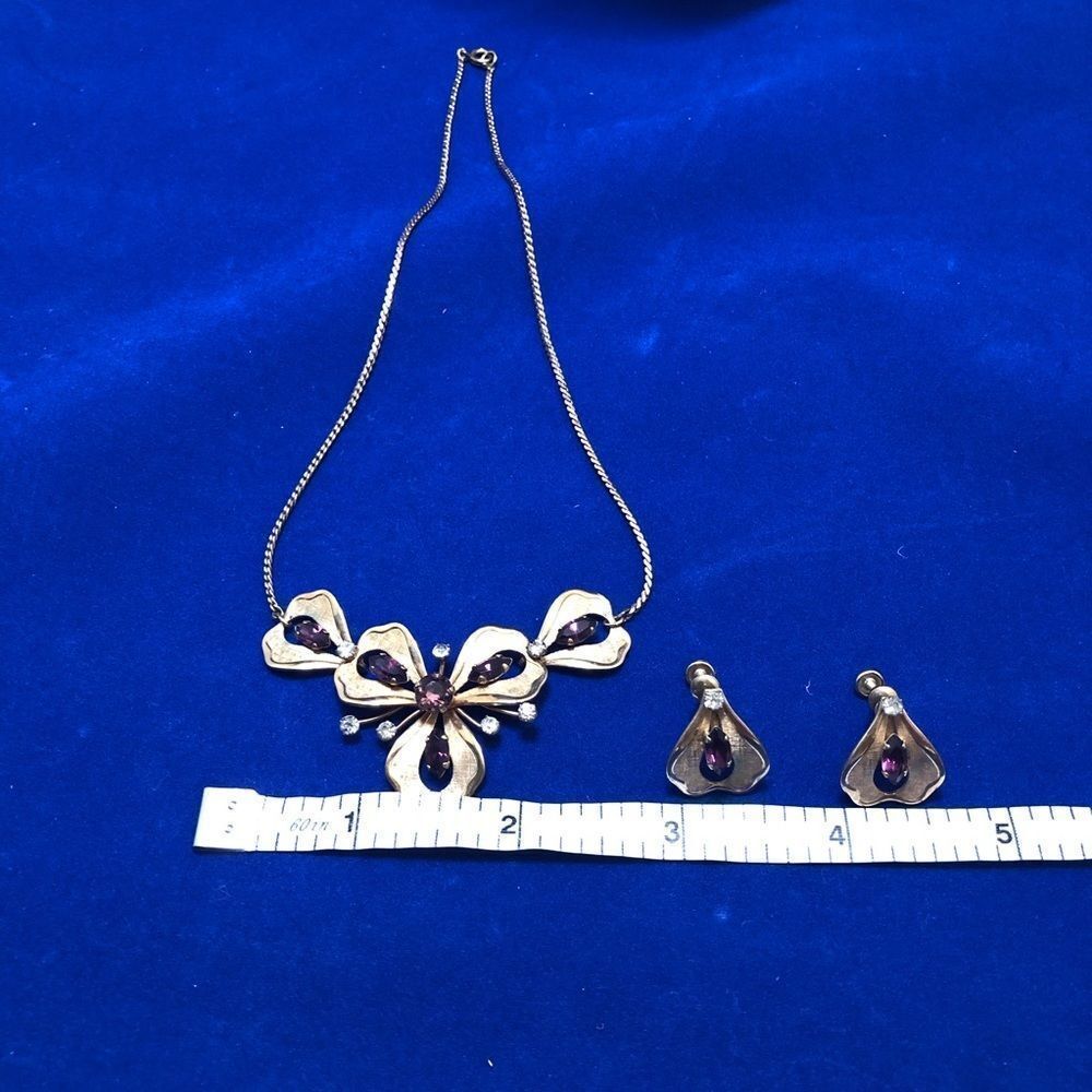 Van Dell Vintage Necklace and Earring Set - Picture 7 of 7